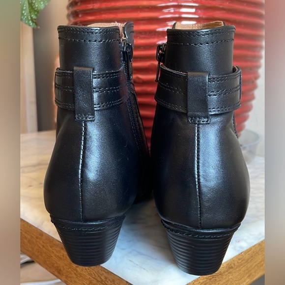 Cobb Hill Ankle Boots Laural Black Leather Woman’s Sz: 9.5 - Picture 6 of 12